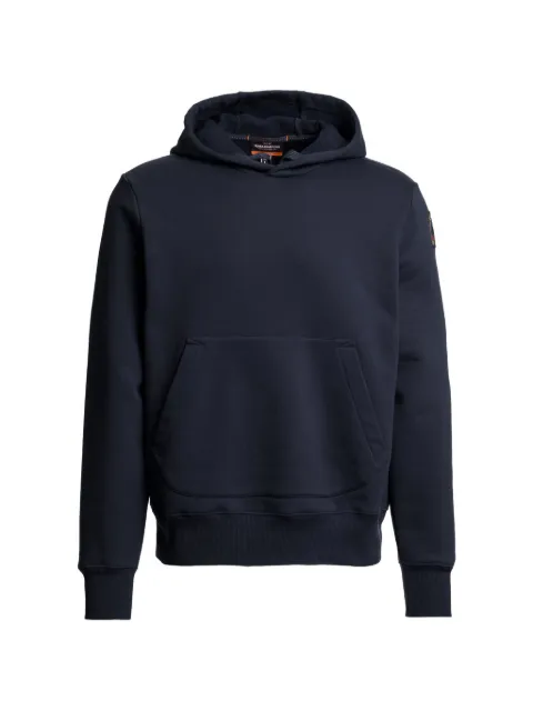 Parajumpers logo-patch hoodie Blue 26WMPMFLEY22P16