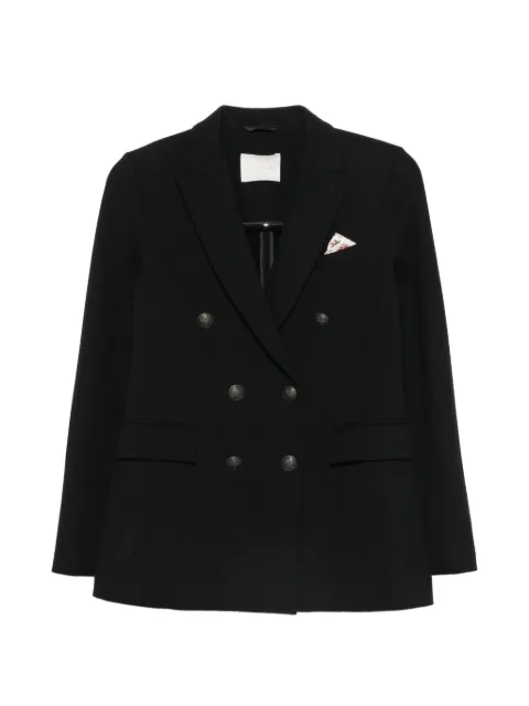 Circolo 1901 double-breasted peak-lapel jacket Black FD4049