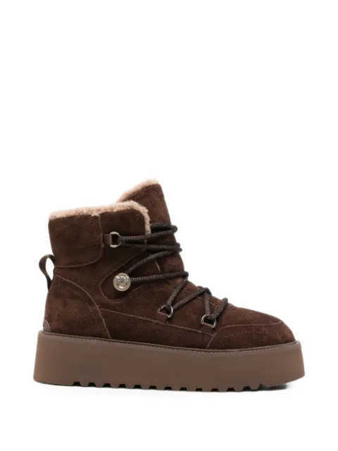 PINKO suede platform boots Brown SD0567P002