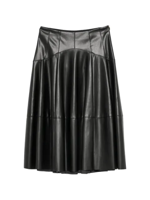 LIU JO panelled pleated skirt Black CF6066E0624