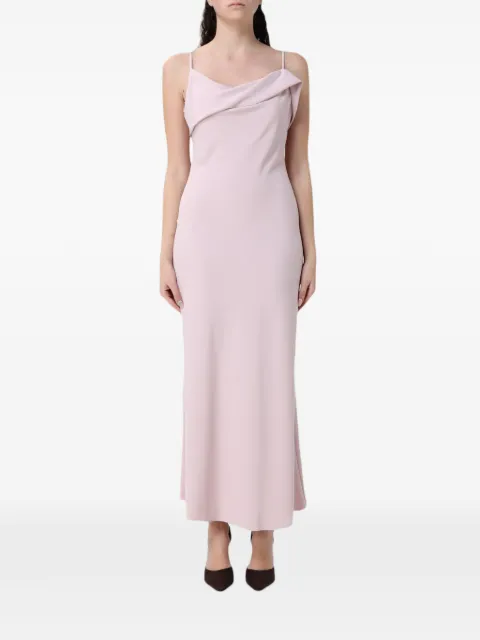 Hanita maxi asymmetric cowl-neck dress Pink HV37584558