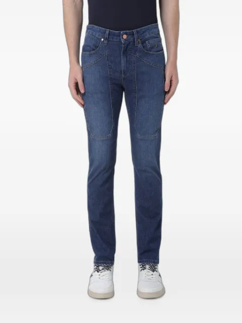 JECKERSON skinny-fit paneled jeans Blue PA100DENI047