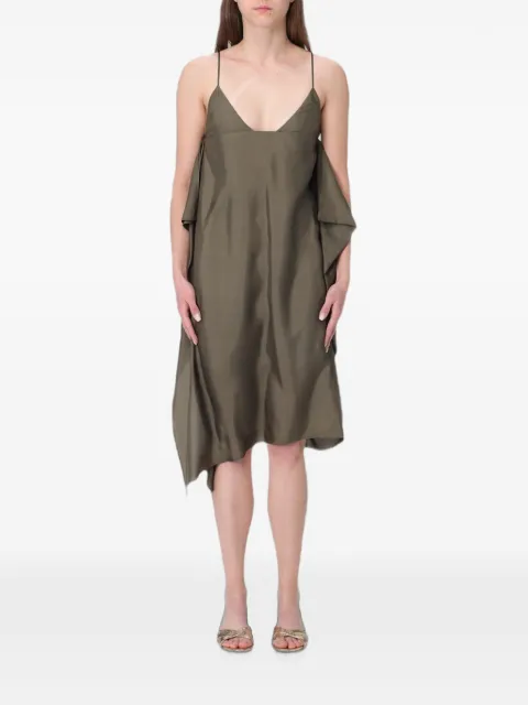 Ter Et Bantine asymmetric draped dress Green V11028210MF10