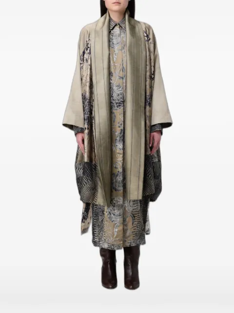 Antonio Marras patchwork printed cape Neutrals MCAP251FG7SB