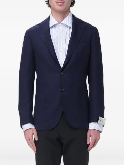 Luigi Borrelli single-breasted wool blazer Blue G27101204