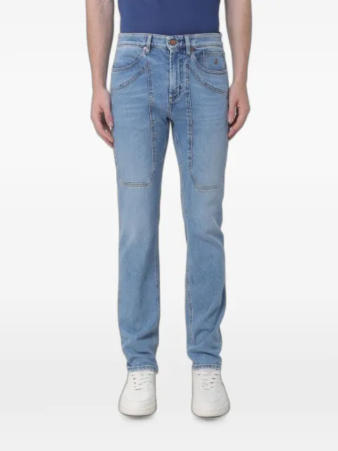 JECKERSON patch-detail skinny-fit jeans Blue PA077DENI043D150
