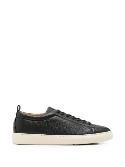 Henderson Baracco grainy-leather sneakers Black COLBYC5