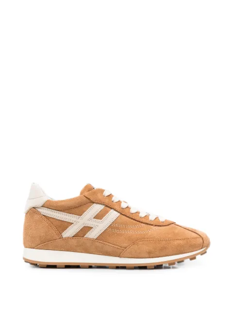 Hogan logo-patch sneakers Brown HXW6990GA2FUHT