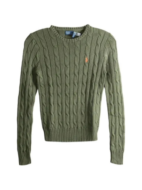 Polo Ralph Lauren cable-knit logo-embroidered sweater Green 211971869510