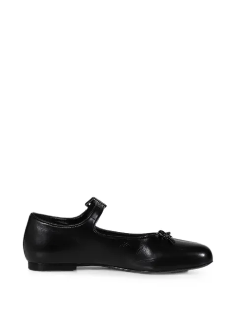 Sandy Liang Paw buckle-fastening bow-detail ballet flats Black F25F017L001