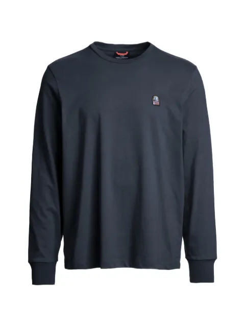 Parajumpers logo-patch long-sleeve T-shirt Blue 26WMPMTSER28P170316