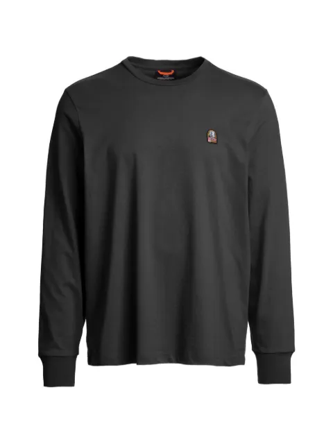 Parajumpers logo-patch long-sleeve T-shirt Black 26WMPMTSER28P170541
