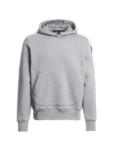 Parajumpers Everest logo-patch hoodie Grey 26WMPMFLEY22P160608
