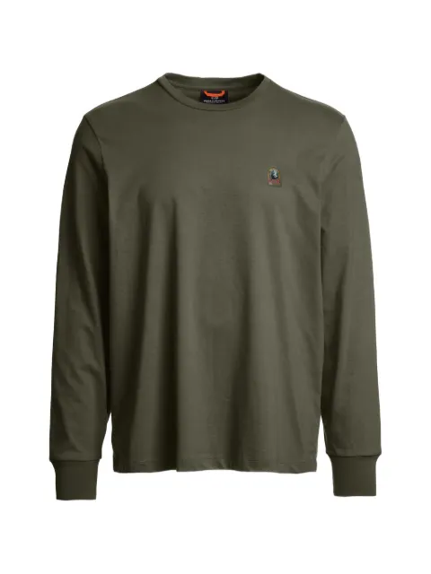 Parajumpers logo-patch long-sleeve T-shirt Green 26WPMTSER28