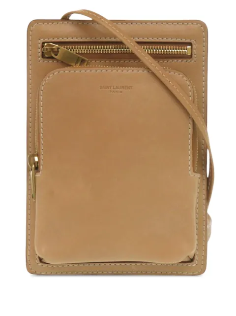 Saint Laurent Pre-Owned 2013-2026 Smooth Calfskin crossbody bag Neutrals PCQWBO7D3TKT0ATE