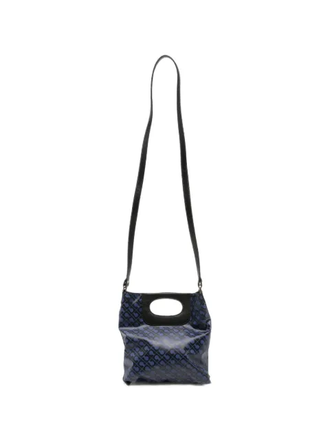 Gherardini mini Doppia Piattina monogram-print tote bag Black GHB0227