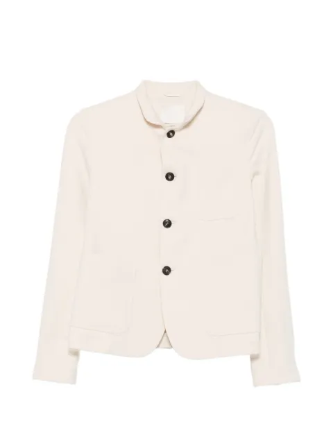 Circolo 1901 mandarin-collar patch-pocket jacket Neutrals FD4051