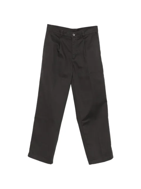 Levi's pleated-detail straight-leg jeans Grey 007WB0001