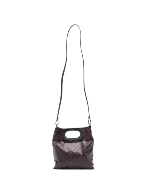 Gherardini mini Doppia Piattina cut-out tote bag Purple GHB0227DOPPIAPIATTINAMINI