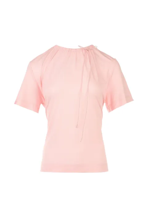 Simone Rocha drawstring gathered T-shirt Pink 54670571