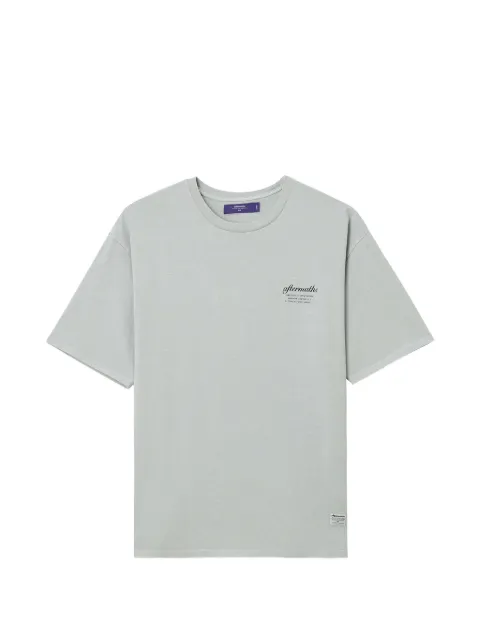 aftermaths logo-print cotton T-shirt Grey AFMTEM01473X