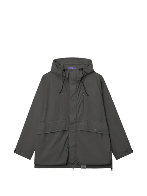aftermaths hooded windbreaker jacket Grey AFMJKM01401X