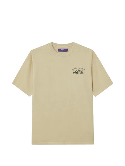 aftermaths graphic-print T-shirt Neutrals AFMTEM01468X