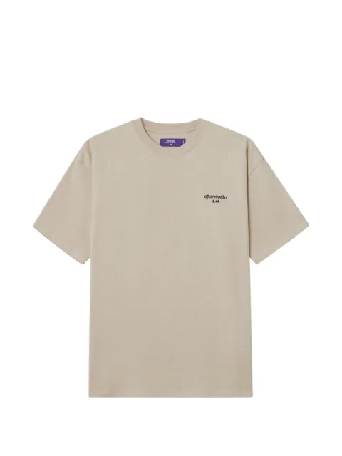 aftermaths logo-motif T-shirt Neutrals AFMTEM01469X