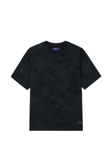 aftermaths logo-embroidered acid-wash T-shirt Black AFMTEM01461X