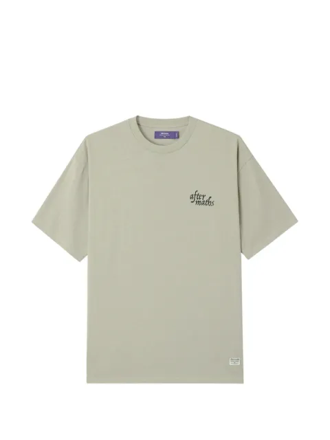 aftermaths graphic-print cotton T-shirt Green AFMTEM01487X