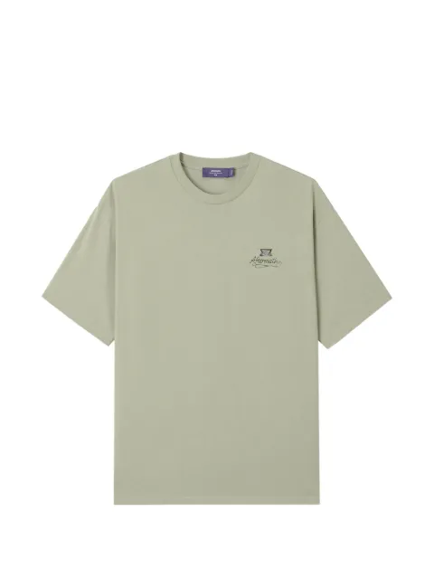 aftermaths logo-print cotton T-shirt Green AFMTEM01472X