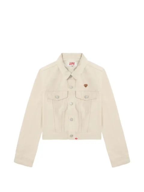 APEE™ by *A BATHING APE® logo-embossed denim jacket Neutrals 00CLJL702301L