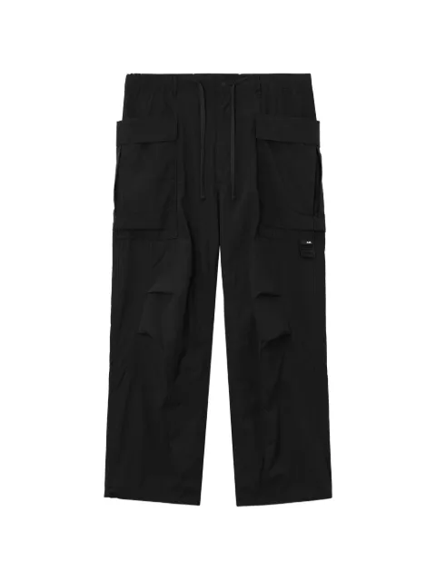 aftermaths drawstring-waist cargo pants Black AFMPTM01423X