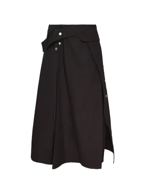 3.1 Phillip Lim press-stud midi skirt Black P26136252UCV