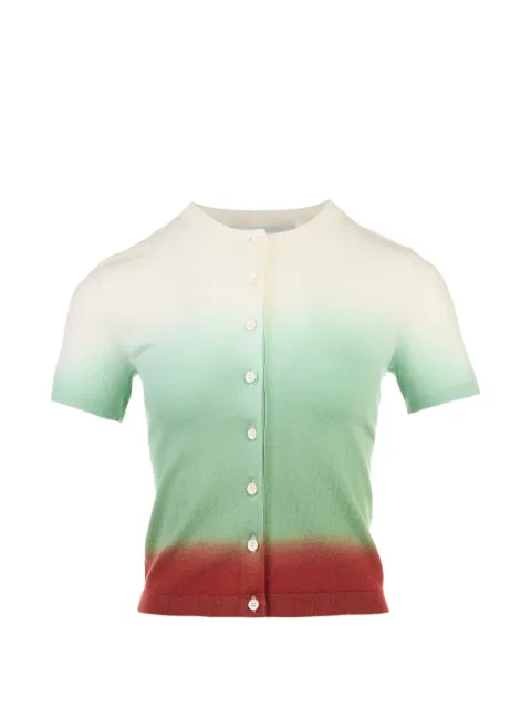 3.1 Phillip Lim gradient short-sleeve cardigan Green P26170599LMV