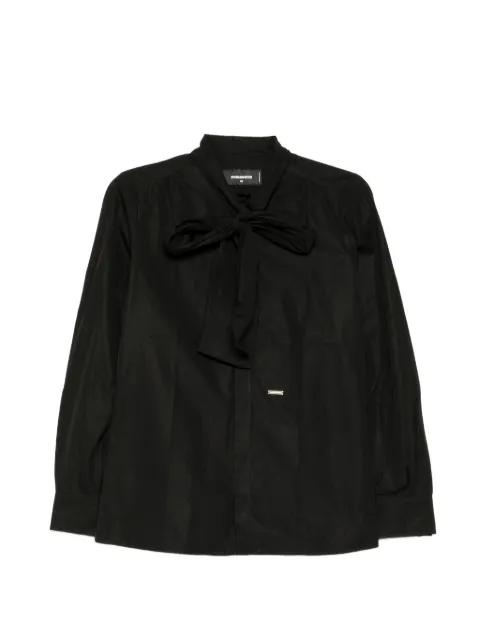 DSQUARED2 cotton tie-neck shirt Black S75DL0469S35244