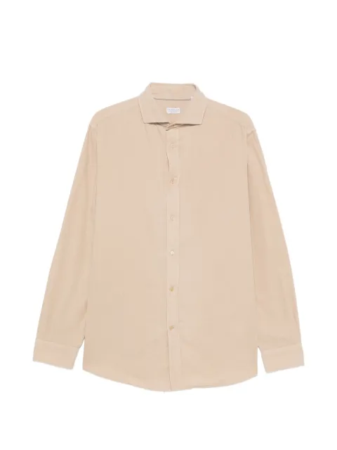 Brunello Cucinelli corduroy long-sleeve shirt Neutrals ML6880627C6121