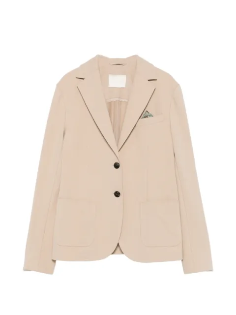 Circolo 1901 single-breasted notched-lapels jacket Neutrals FD4040
