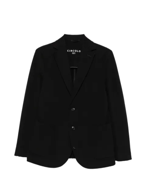 Circolo 1901 single-breasted notch-lapel blazer Black CN5370