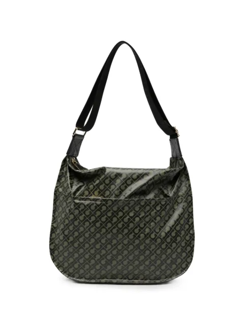 Gherardini monogram-print shoulder bag Green GH0260