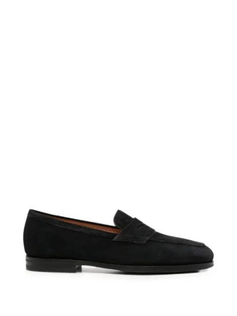 Santoni Carla suede loafers Black WUNY72357SI9NAEA