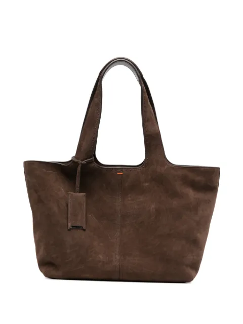 Santoni suede tote bag Brown DIBBA3092BAHSMW