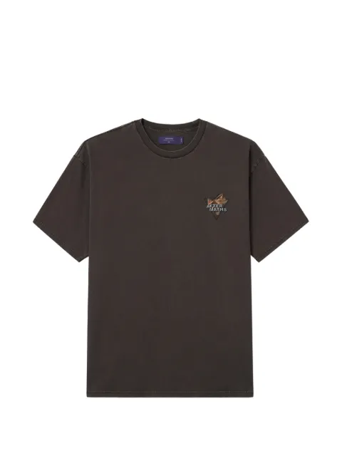 aftermaths graphic-print cotton T-shirt Brown AFMTEM01467X