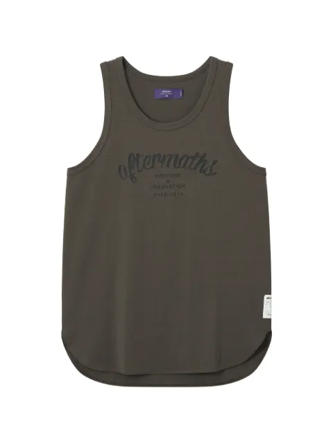 aftermaths logo-print tank top Green AFMTKM01494X