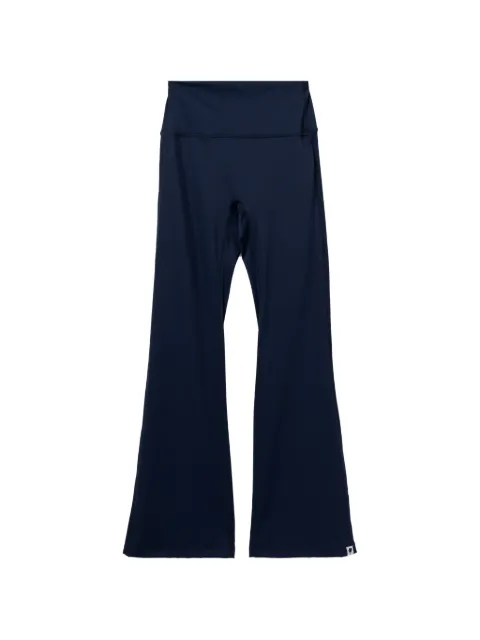 APEE™ by *A BATHING APE® logo-print flared trousers Blue 00CUWM202303L