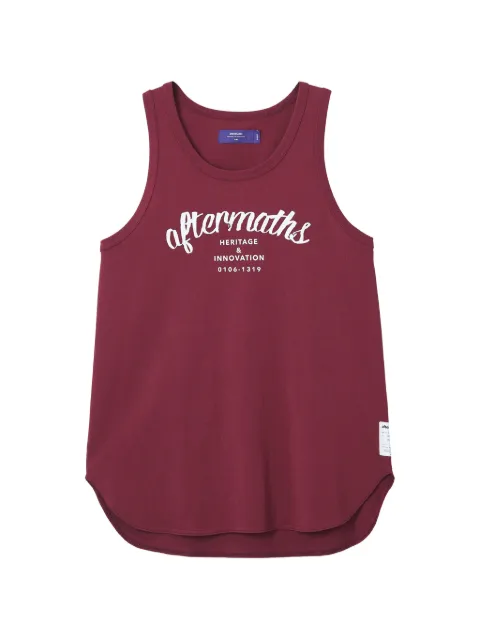 aftermaths logo-print tank top Red AFMTKM01494X