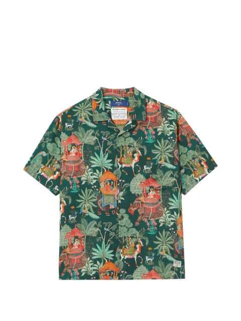 aftermaths graphic-print short-sleeve shirt Green AFMSRM01417X