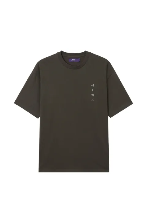 aftermaths graphic-print cotton T-shirt Green AFMTEM01488X