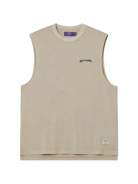 aftermaths graphic-print tank top Neutrals AFMVTM01492X