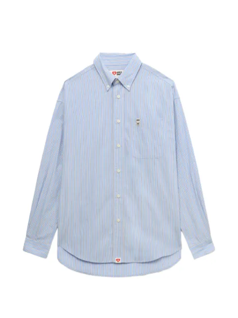 APEE™ by *A BATHING APE® Baby Doppy-patch striped shirt Blue 00CSHL702301L